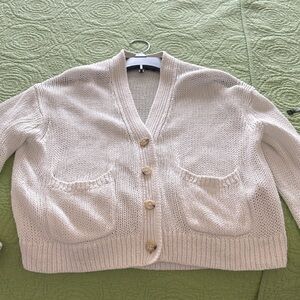 Ralph Lauren Cream Cardigan with Button Detail